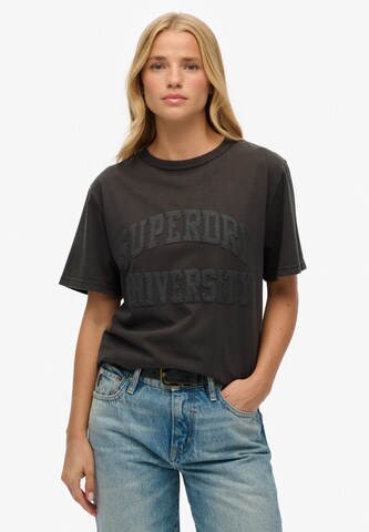 Superdry Oversized shirt in Grijs: voorkant