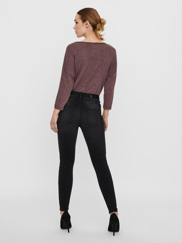 VERO MODA Skinny Τζιν 'Peach' σε μαύρο