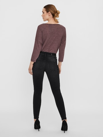 VERO MODA Skinny Džíny 'Peach' – černá