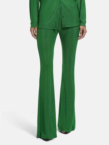 Nicowa Flared Trousers 'CAROWI' in Green: front