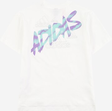 ADIDAS PERFORMANCE - Camisa funcionais 'Dance Graphic' em branco