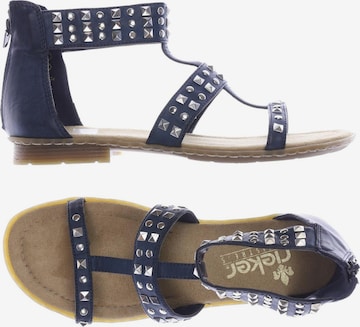 Rieker Sandalen 40 in Blau: predná strana