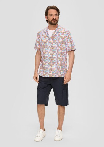 s.Oliver Regular fit Button Up Shirt in White