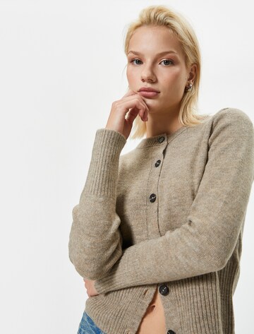 Koton Knit cardigan in Brown