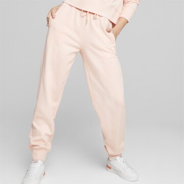 Effilé Pantalon PUMA en rose : devant