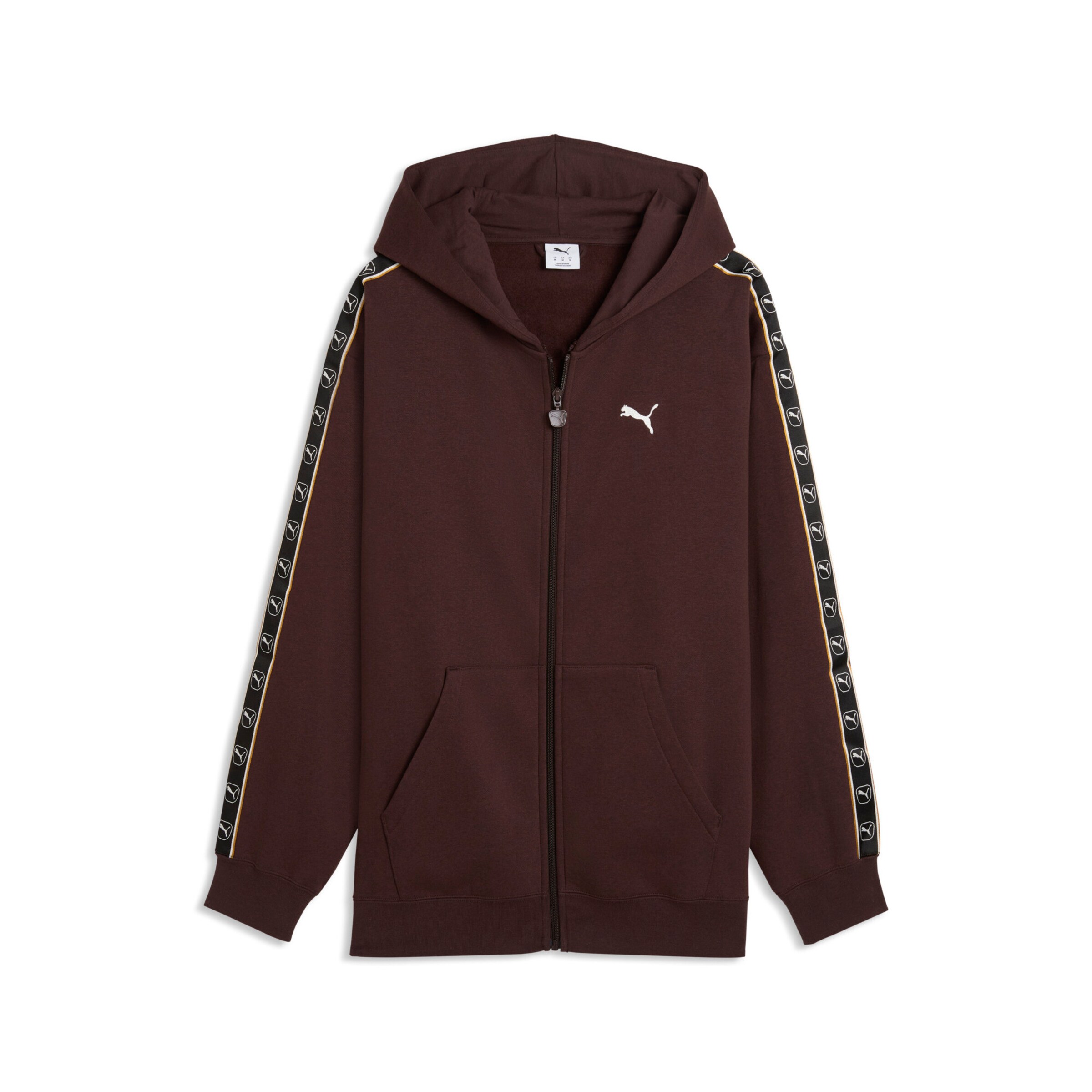 PUMA Sweatjacke in Braun: Vorderseite