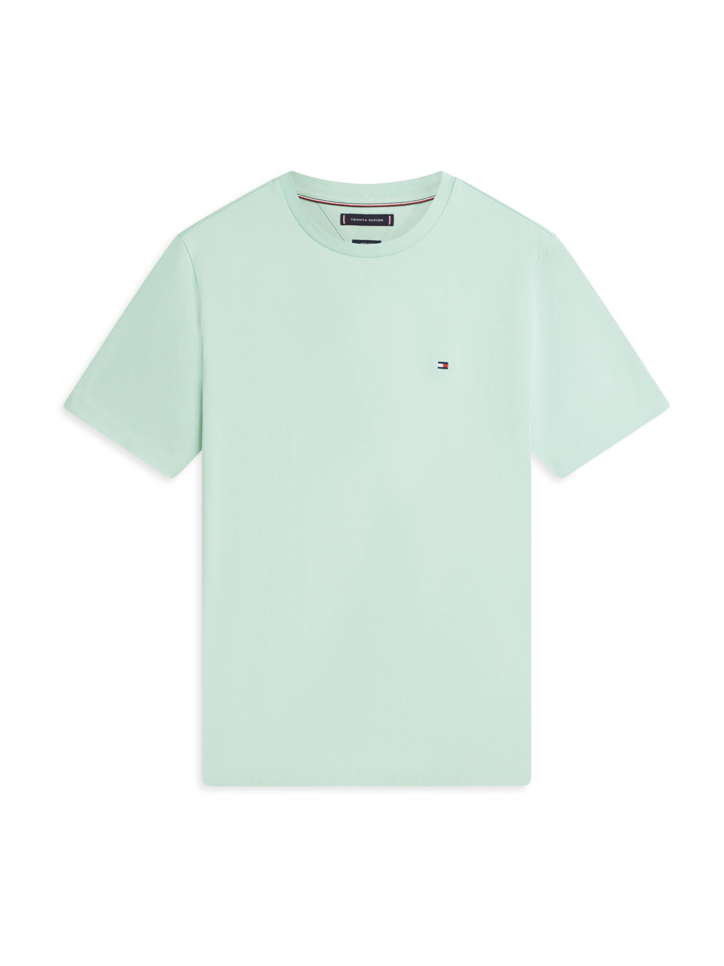 T-Shirt 'ESS SEASONAL' TOMMY HILFIGER en vert : devant