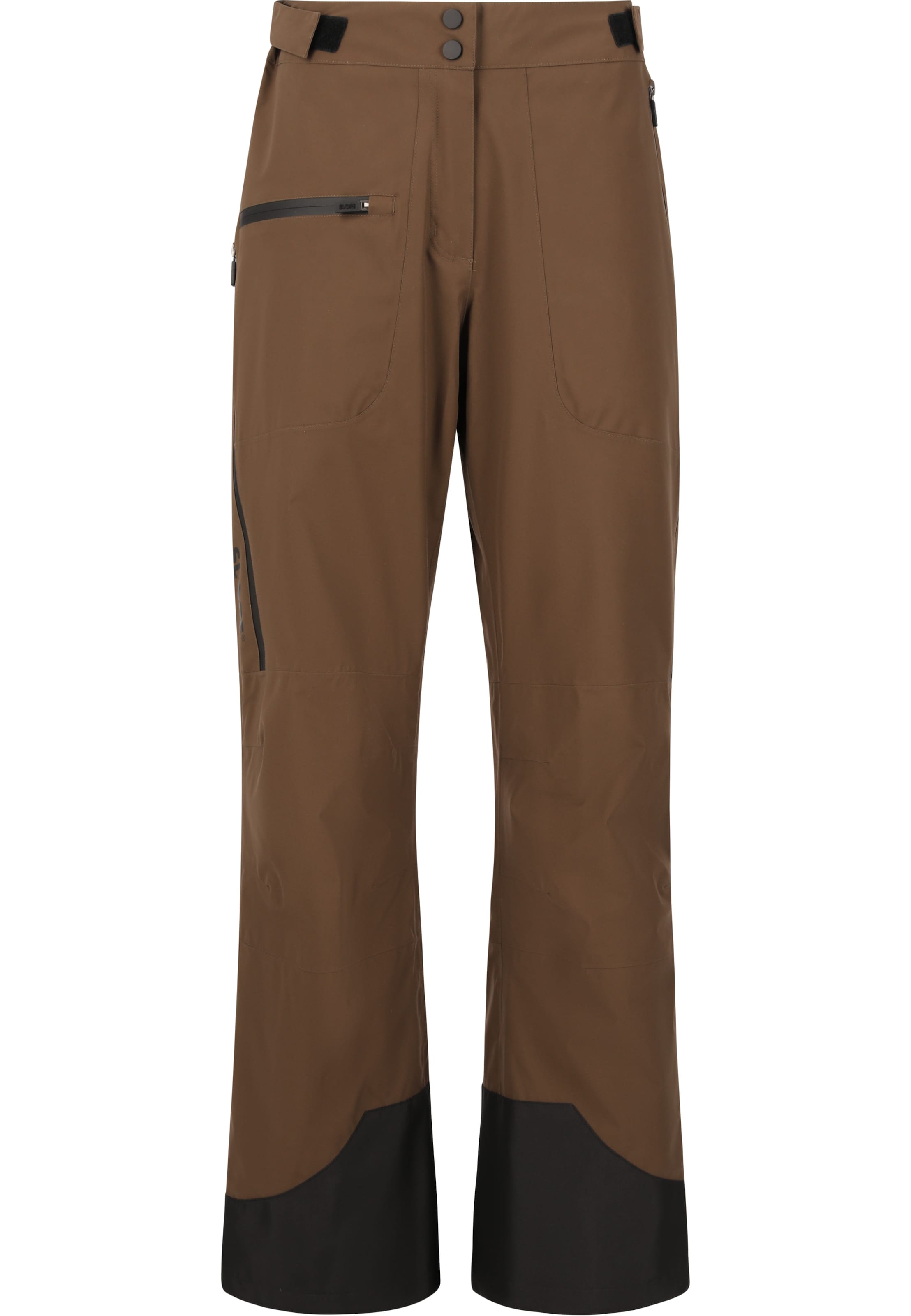 SLOPE Loosefit Skihose 'Zuki' in Braun: Vorderseite
