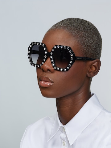 Lunettes de soleil Philipp Plein en noir : devant