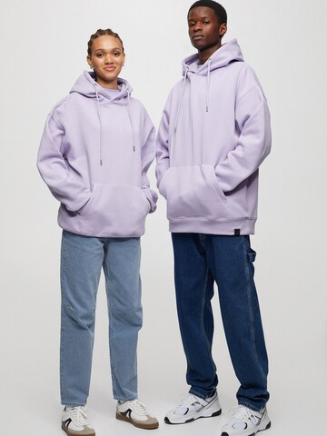 Sweat-shirt Pull&Bear en violet : devant