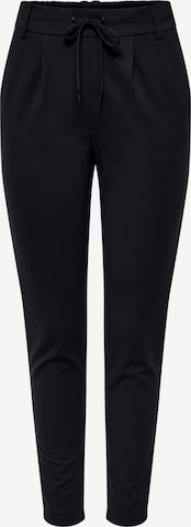 ONLY Slim fit Pleat-Front Pants 'Poptrash' in Blue: front