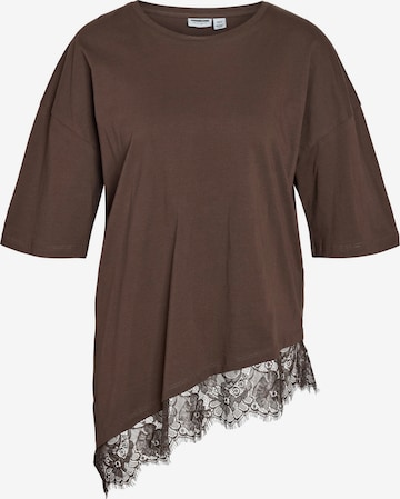 T-shirt Noisy may en marron : devant