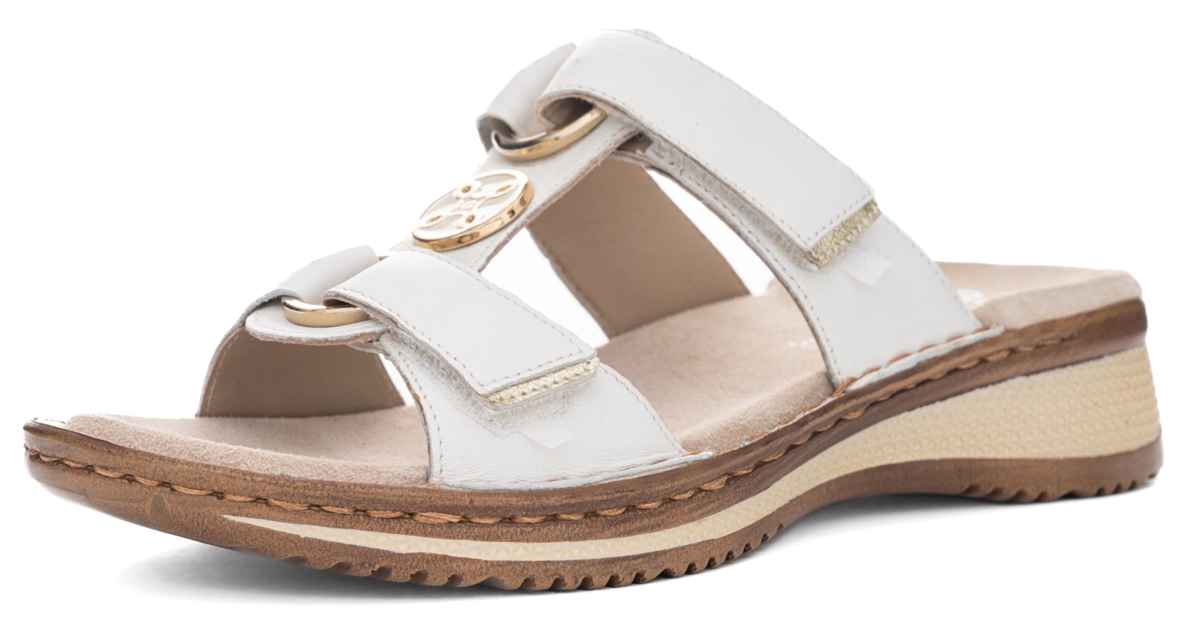 ARA Mules in Beige: front