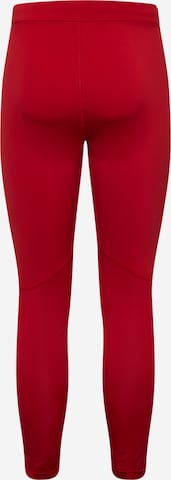 ADIDAS PERFORMANCE - Skinny Pantalón deportivo 'ADIZERO' en rojo