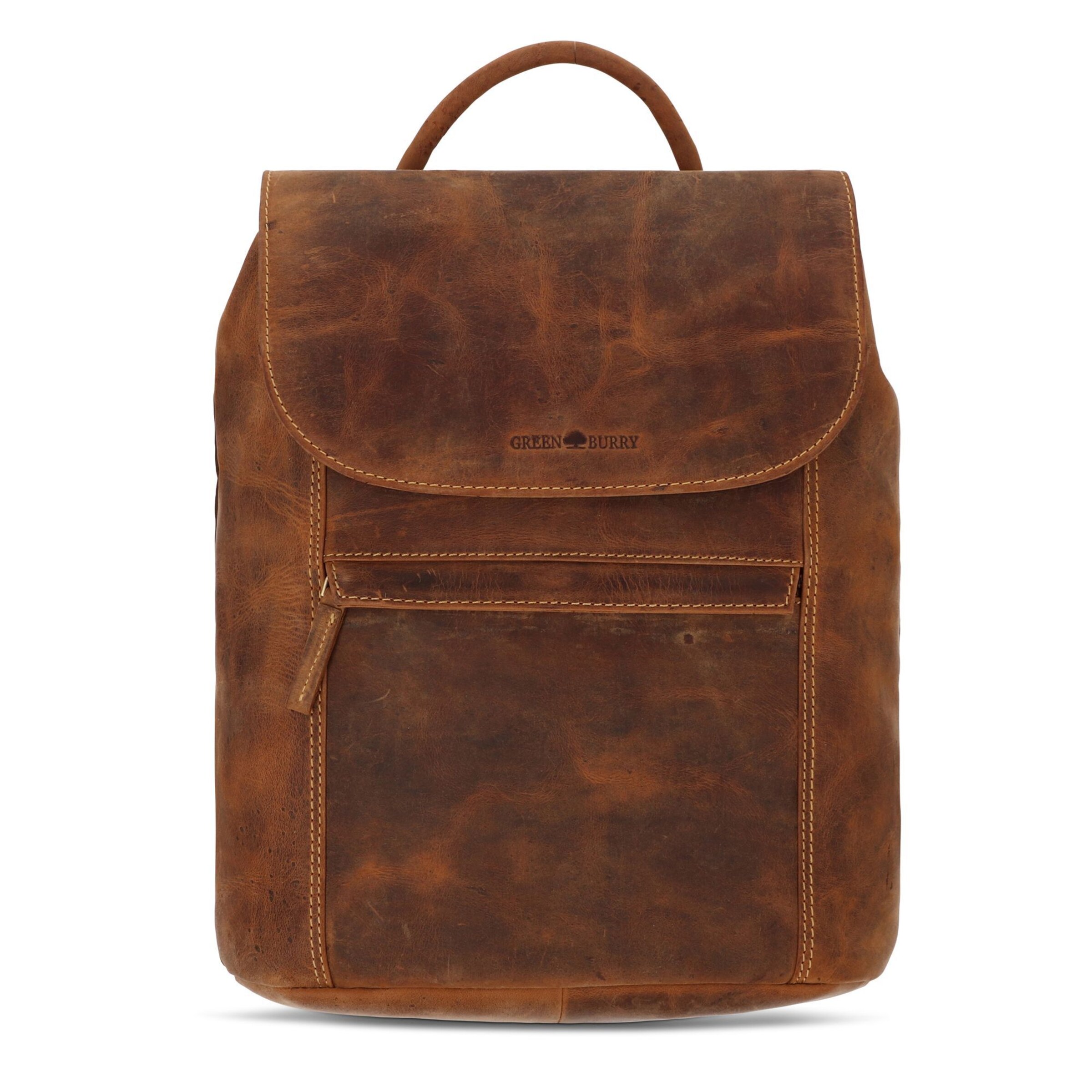 GREENBURRY Backpack in Brown: front