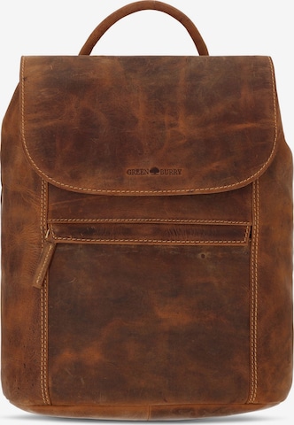 GREENBURRY Backpack in Brown: front