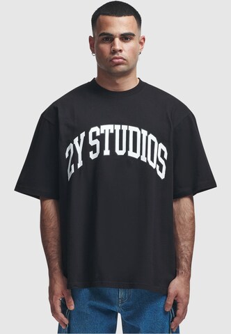 melns 2Y Studios T-Krekls: no priekšpuses