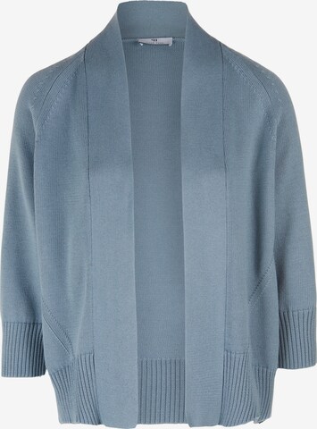 Peter Hahn Knit Cardigan in Blue: front