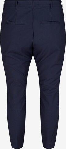 Coupe slim Pantalon 'Jrose' Zizzi en bleu