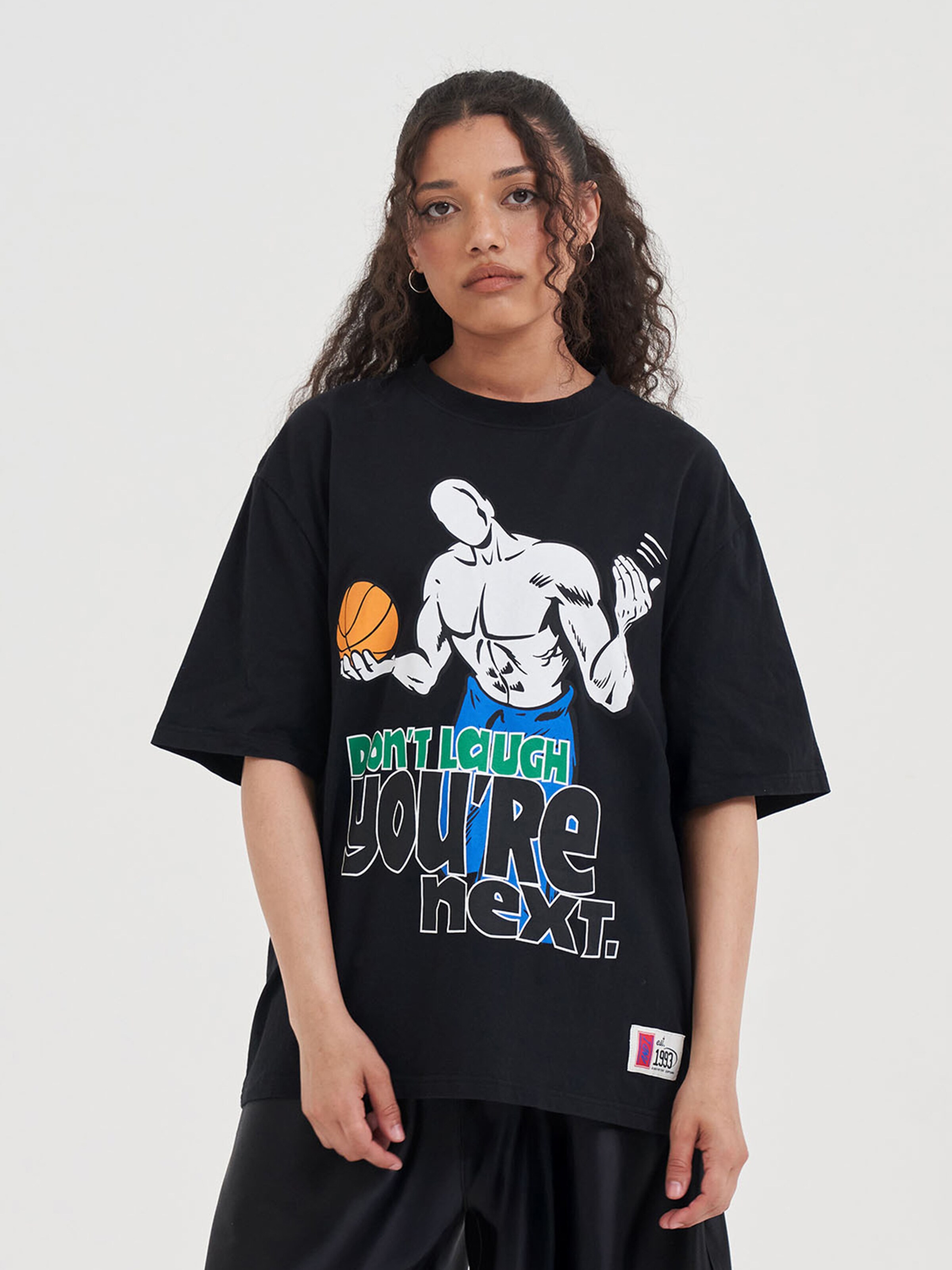 AND1 Shirt 'Don't Laugh Trash Talk' in Zwart | ABOUT YOU