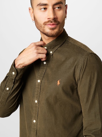 Polo Ralph Lauren - Ajuste estrecho Camisa en verde