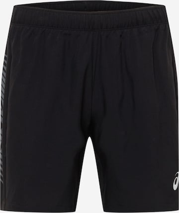 Regular Pantalon de sport ASICS en noir : devant