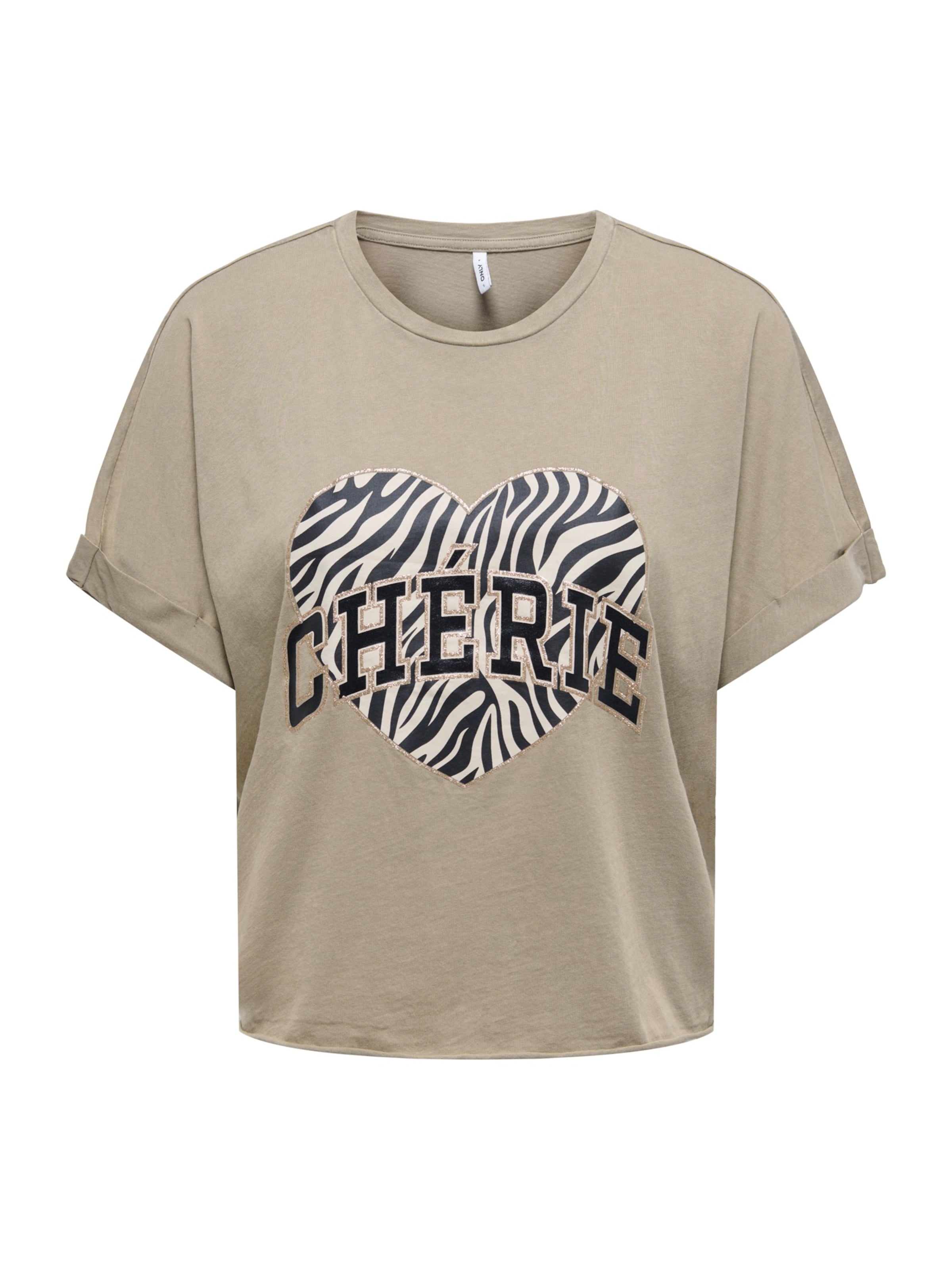 Tricou 'ONLLUCY' de la ONLY pe verde: față