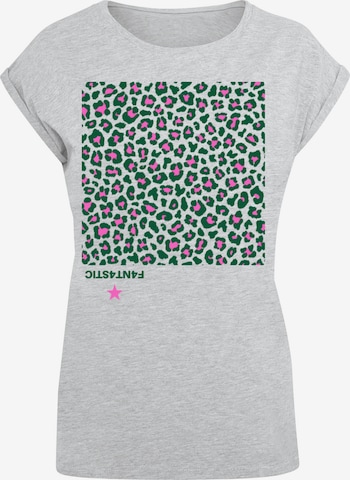 F4NT4STIC Shirt 'Leo Grün' in Grey: front