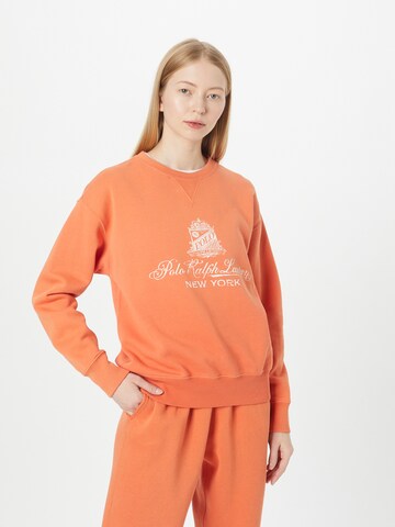 Polo Ralph Lauren Tapered Broek in Oranje: voorkant