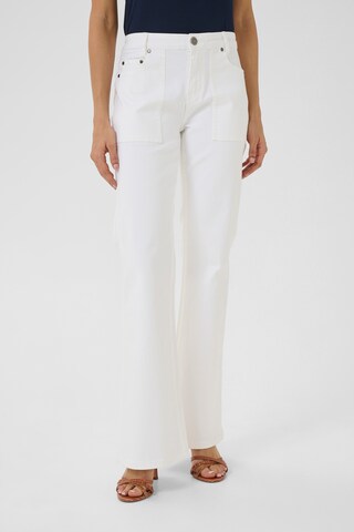 CULTURE Flared Jeans 'Hailey' in White: front