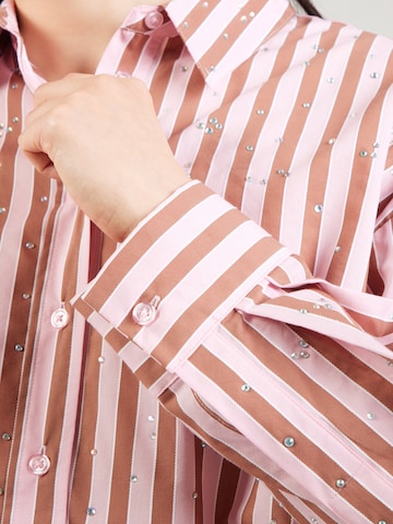 Essentiel Antwerp Blúzka 'Jelief Rhinestone' - Ružová