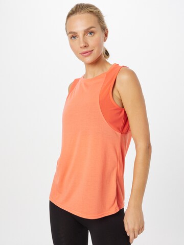 oranžinė ONLY PLAY Sportiniai marškinėliai be rankovių: priekis
