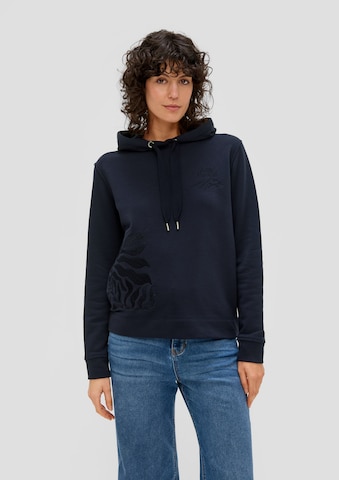 Sweat-shirt s.Oliver en bleu : devant