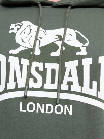 LONSDALE Sweatshirt 'SHERBORNE' in Green
