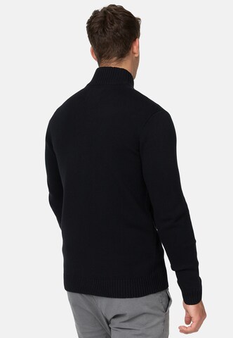 INDICODE JEANS Gebreid vest 'Lut' in Zwart