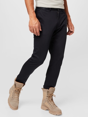 Regular Pantalon chino 'Silas' ABOUT YOU en noir : devant