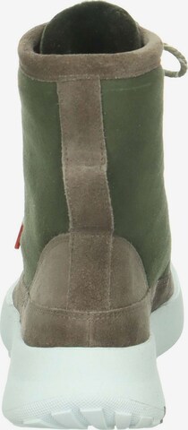 THINK! Lace-Up Ankle Boots in Green