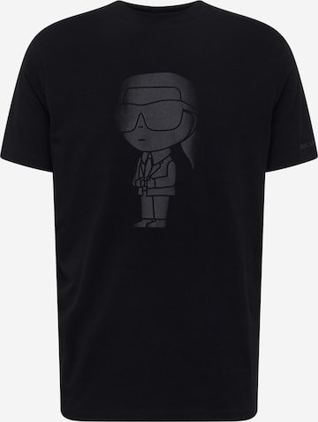 T-Shirt Karl Lagerfeld en noir : devant