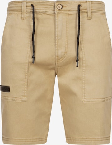 INDICODE JEANS Trousers 'Diago' in Beige: front