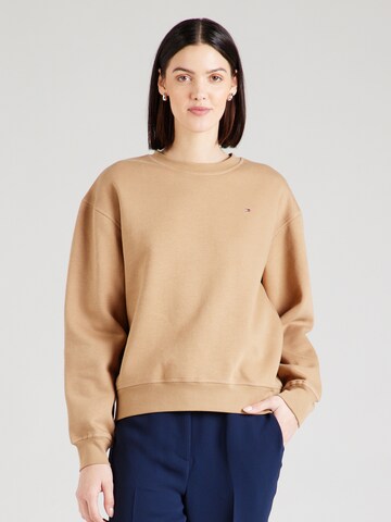 TOMMY HILFIGER Свитшот в Коричневый: спереди