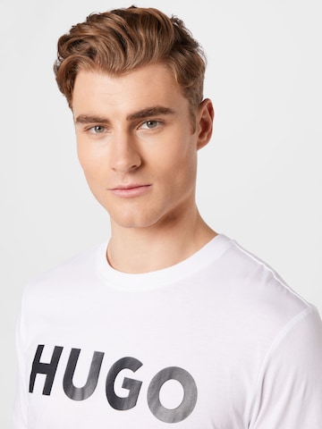 HUGO Red T-Shirt 'Dulivio' in Weiß