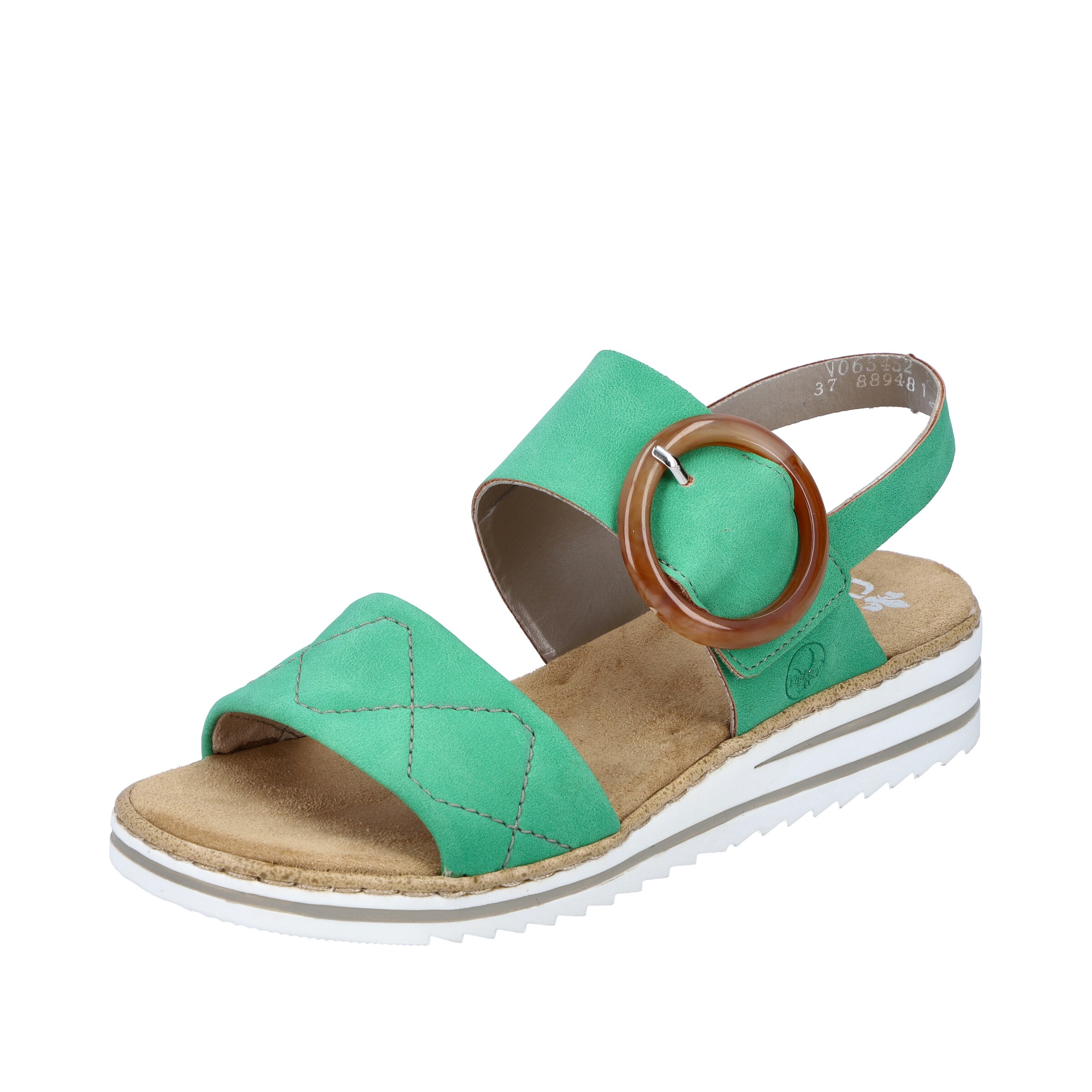 Rieker Sandaal in Groen: voorkant