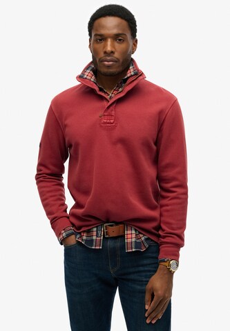 Superdry Sweatshirt 'Classic' in Rood: voorkant