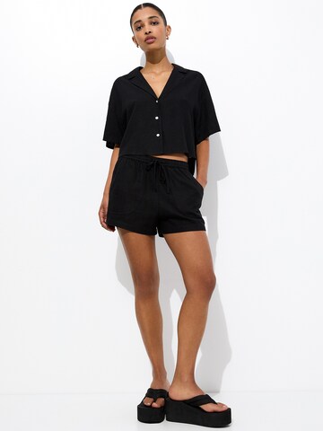 Pull&Bear Bluse in Schwarz