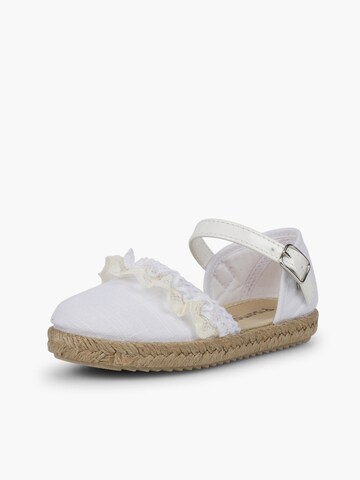 Sandales Pisamonas en blanc : devant