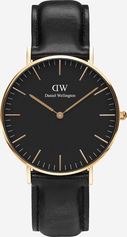 Daniel Wellington Uhr 'Sheffield' in Schwarz: predná strana