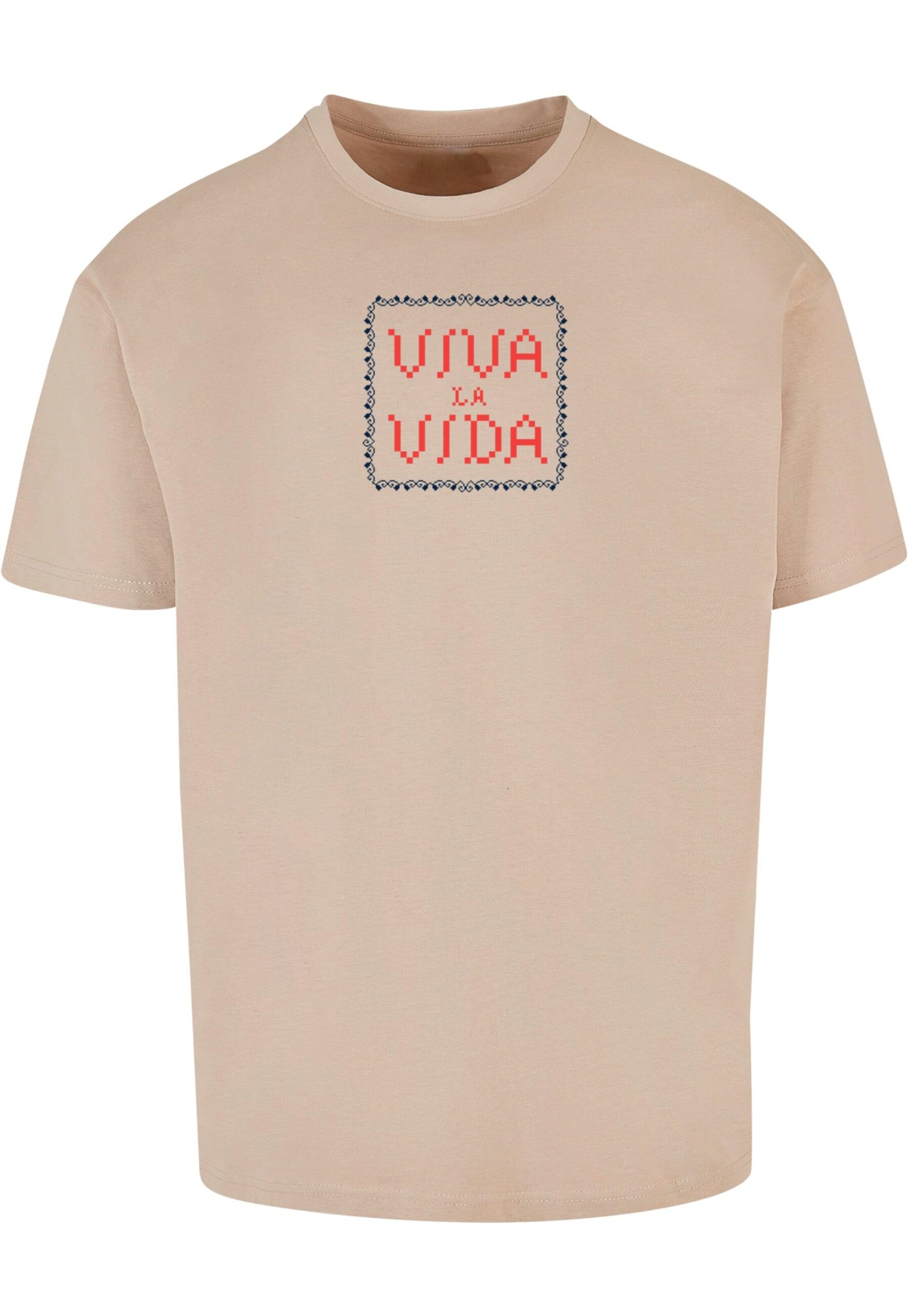 Merchcode Shirt 'Viva La Vida' in Beige: front