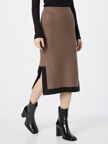 Lindex Skirt in Brown: front