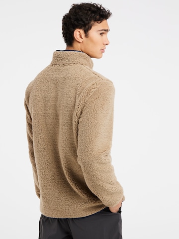 PROTEST Fleece jacket 'PRTTAVE' in Brown