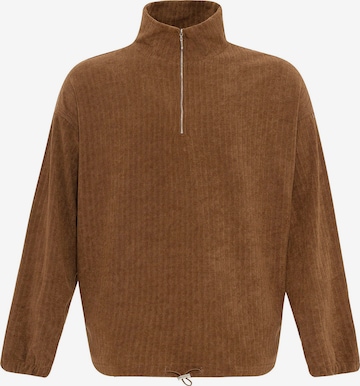 Sweat-shirt Antioch en marron : devant